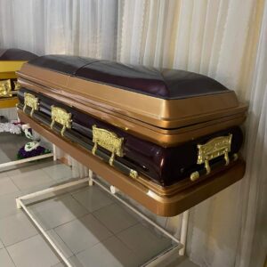 Gold & Brown Majestic Rest Casket