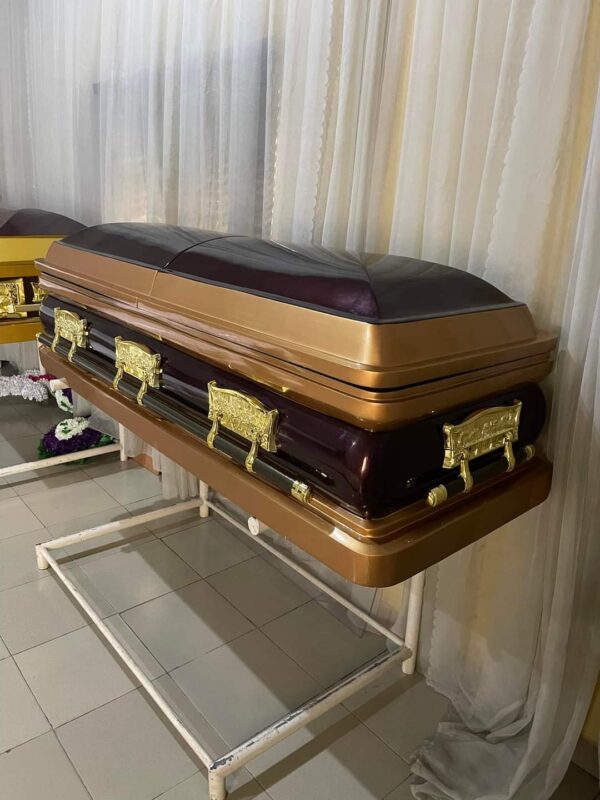 Gold & Brown Majestic Rest Casket