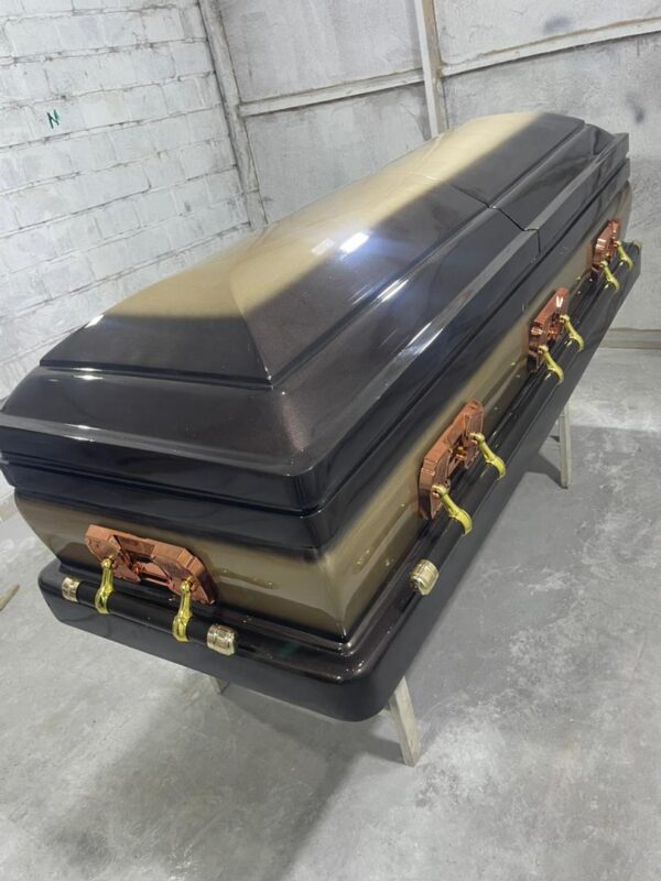 Regal Ebony & Gold Casket