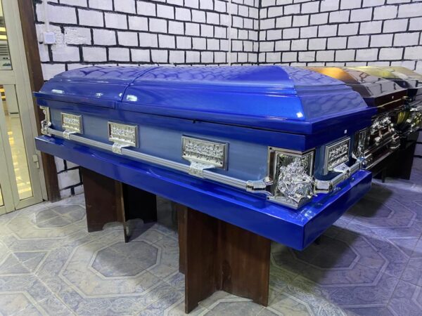 Royal Blue Luxury Casket - Image 2