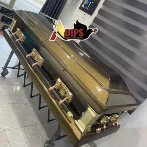 Glossy Forest Green Casket