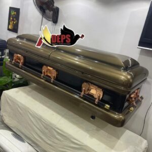 Smooth Green With Gold & Brown Handle