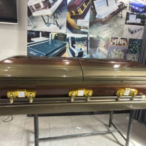 Rose Gold & Brown Casket