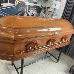 Glossy Brown Casket